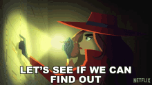 Lets See If We Can Find Out Carmen Sandiego GIF - Lets See If We Can Find Out Carmen Sandiego Lets Take A Look GIFs