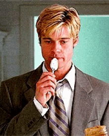 Cm005 Brad Pitt GIF - Cm005 Brad Pitt Peanut Butter GIFs