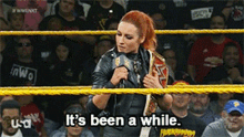 wwe becky lynch its been a while it has been a while been a while