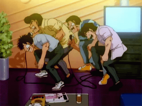 Ippo and his friends celebrating