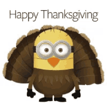 Happy Thanksgiving Minion GIF - Happy Thanksgiving Minion Turkey Costume GIFs