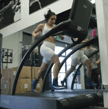 Running On Treadmill Michelle Khare GIF - Running On Treadmill Michelle Khare Sprinting GIFs