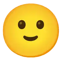 a yellow smiley face with its mouth open