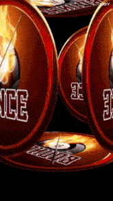 a bunch of cd 's with the word nice on them