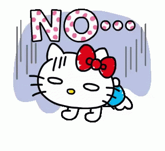 Hello Kitty No GIF - Hello Kitty No Cartoon - Discover & Share GIFs