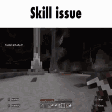 Skill Issue Minecraft GIF - Skill Issue Minecraft N3ki7 GIFs