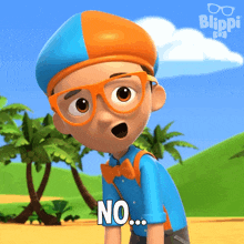 No Blippi GIF - No Blippi Blippi Wonders - Educational Cartoons For Kids GIFs