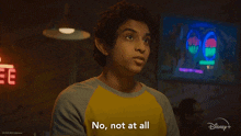 No Not At All Grover Underwood GIF - No Not At All Grover Underwood Percy Jackson And The Olympians GIFs