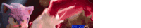 a sonic the hedgehog and amy rose are playing a video game together .