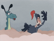a cartoon of a man in a knight 's armor standing next to a dragon