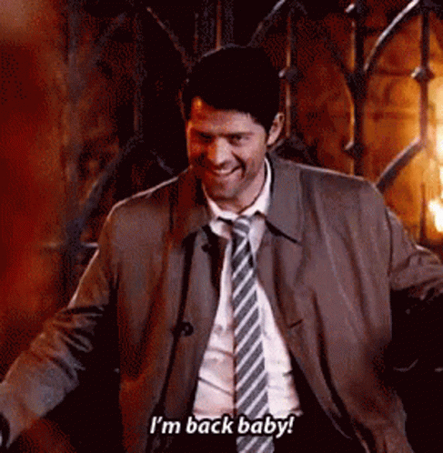 Supernatural Casifer GIF - Supernatural Casifer Im Back Baby - Discover &  Share GIFs