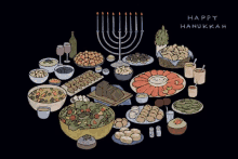 happy hanukkah food