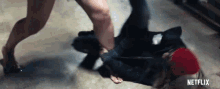 Grabbing Jackie Justice GIF - Grabbing Jackie Justice Bruised GIFs