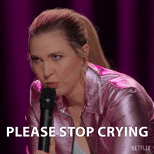 Please Stop Crying Taylor Tomlinson GIF - Please Stop Crying Taylor Tomlinson Taylor Tomlinson Have It All GIFs