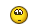 a pixelated smiley face with two fists up in the air