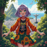 a girl wearing a black shirt that says brasilia
