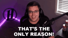 Thats The Only Reason Barton GIF - Thats The Only Reason Barton The Only Thing That Matters GIFs