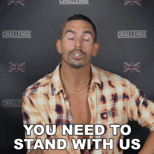 You Need To Stand With Us Jordan Wiseley GIF - You Need To Stand With Us Jordan Wiseley The Challenge World Championship GIFs