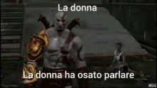 Donna Parlare GIF - Donna Parlare Kratos GIFs