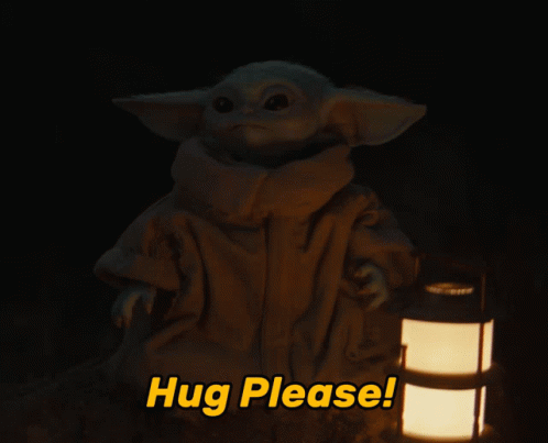 Baby Yoda Hug Please GIF - Baby Yoda Hug Please Hug Me - Discover & Share  GIFs