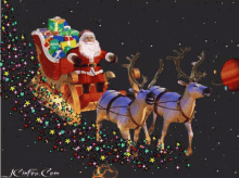 Merry Christmas Santa Claus GIF - Merry Christmas Santa Claus Reindeer GIFs