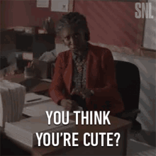 You Think Youre Cute Saturday Night Live GIF - You Think Youre Cute Saturday Night Live You Are Not Cute GIFs