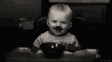 Niño Chico Bebe Riendose Con Bigote GIF - Baby Smiling Mustache GIFs