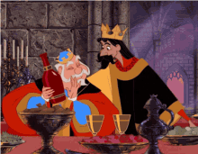 Kings Drinking GIF - Kings Drinking Sleeping Beauty GIFs