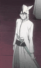 a cartoon character with a sword in his belt