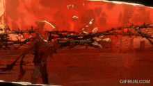a gif of a flame coming out of a hole in the ground