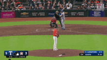 a baseball game between the texas rangers and the astros