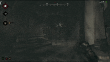 a screenshot of a video game showing a spider and a gun