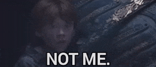 a harry potter poster with the words not hermione on it