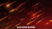 a close up of a person 's neck with the words ya no somos de benja above it