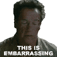 This Is Embarrassing Trench Sticker - This Is Embarrassing Trench Arnold Schwarzenegger Stickers