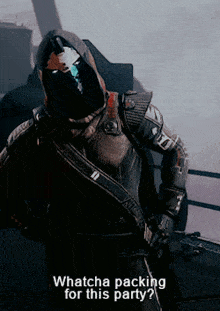 Destiny Cayde 6 GIF - Destiny Cayde 6 Whatcha Packing For This Party GIFs