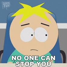No One Can Stop You Butters Stotch GIF - No One Can Stop You Butters Stotch South Park World Privacy Tour GIFs