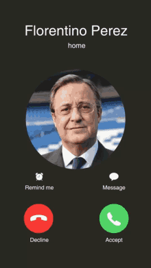 Phone Call Florentino Perez GIF - Phone Call Florentino Perez Manager GIFs