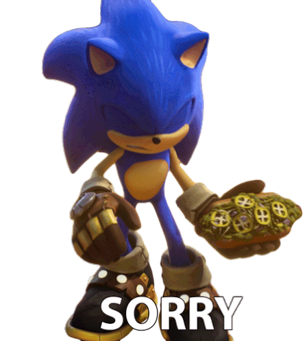 Sorry Sonic The Hedgehog Sticker - Sorry Sonic The Hedgehog Sonic Prime Stickers