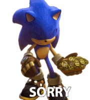 Sorry Sonic The Hedgehog Sticker - Sorry Sonic The Hedgehog Sonic Prime Stickers