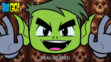 Real Scares Beast Boy GIF - Real Scares Beast Boy Teen Titans Go GIFs
