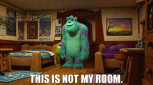 Monsters University Sully GIF - Monsters University Sully This Is Not My Room GIFs