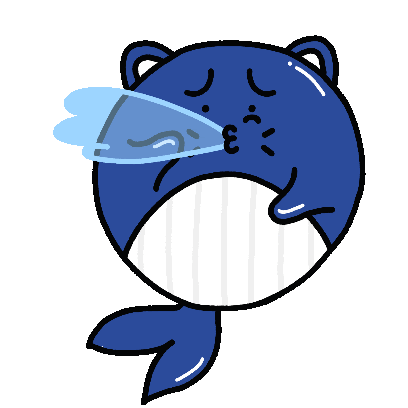 Cat Whale Sticker - Cat Whale Cute Stickers