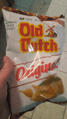 Old Dutch Chips GIF - Old Dutch Chips Bag Of Chips GIFs