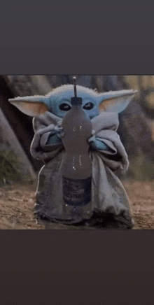 Baby Yoda Woda GIF - Baby Yoda Woda Muszyna GIFs