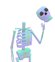 Skeleton Spooky Sticker - Skeleton Spooky Stickers