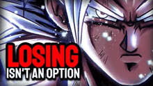 a close up of a person 's face with the words `` losing isn 't an option '' written above it .