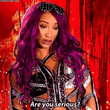 Sasha Banks Mercedes Kv GIF - Sasha Banks Mercedes Kv Are You Serious GIFs