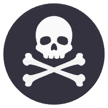 pirate flags joypixels skull crossbones