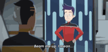 Beam My Up I Mean Boim Me Up Ensign Boimler GIF - Beam My Up I Mean Boim Me Up Ensign Boimler Star Trek Lower Decks GIFs